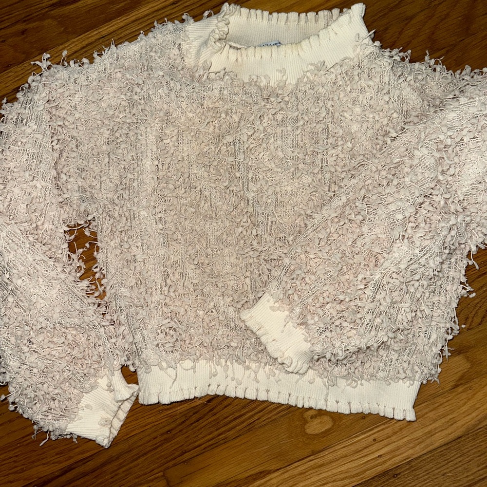 Zara fringe sweater